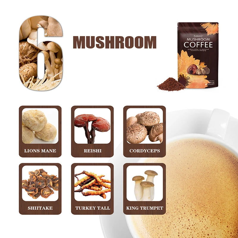 Organic Mushroom Coffee Blend – Shiitake & Cordyceps