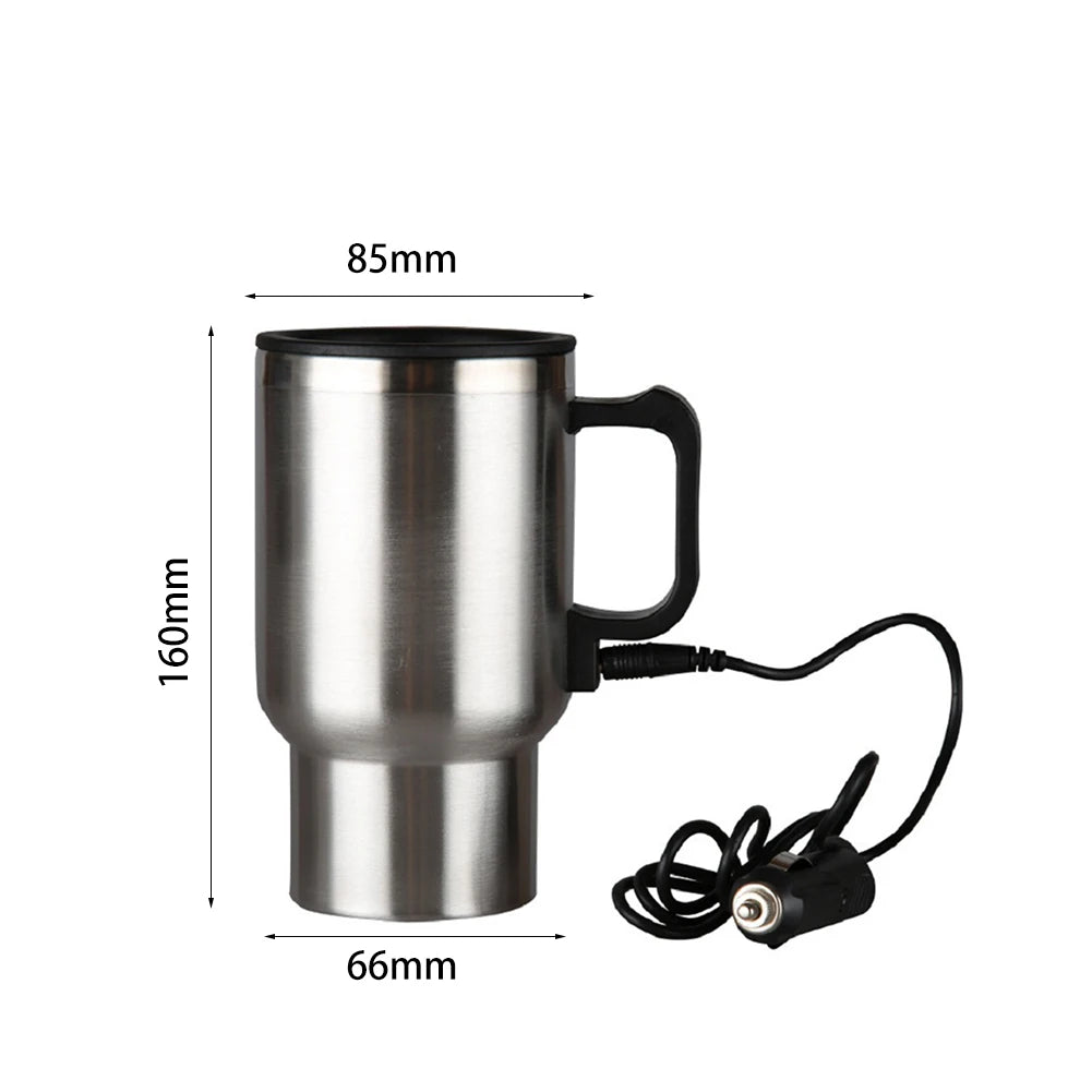 12V Stainless Steel Travel Coffee Mug – 450ml