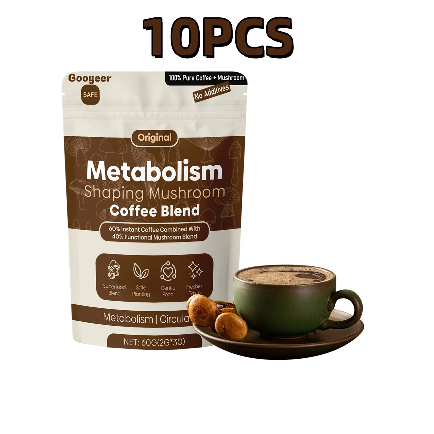 "Googeer Slim Mushroom Coffee