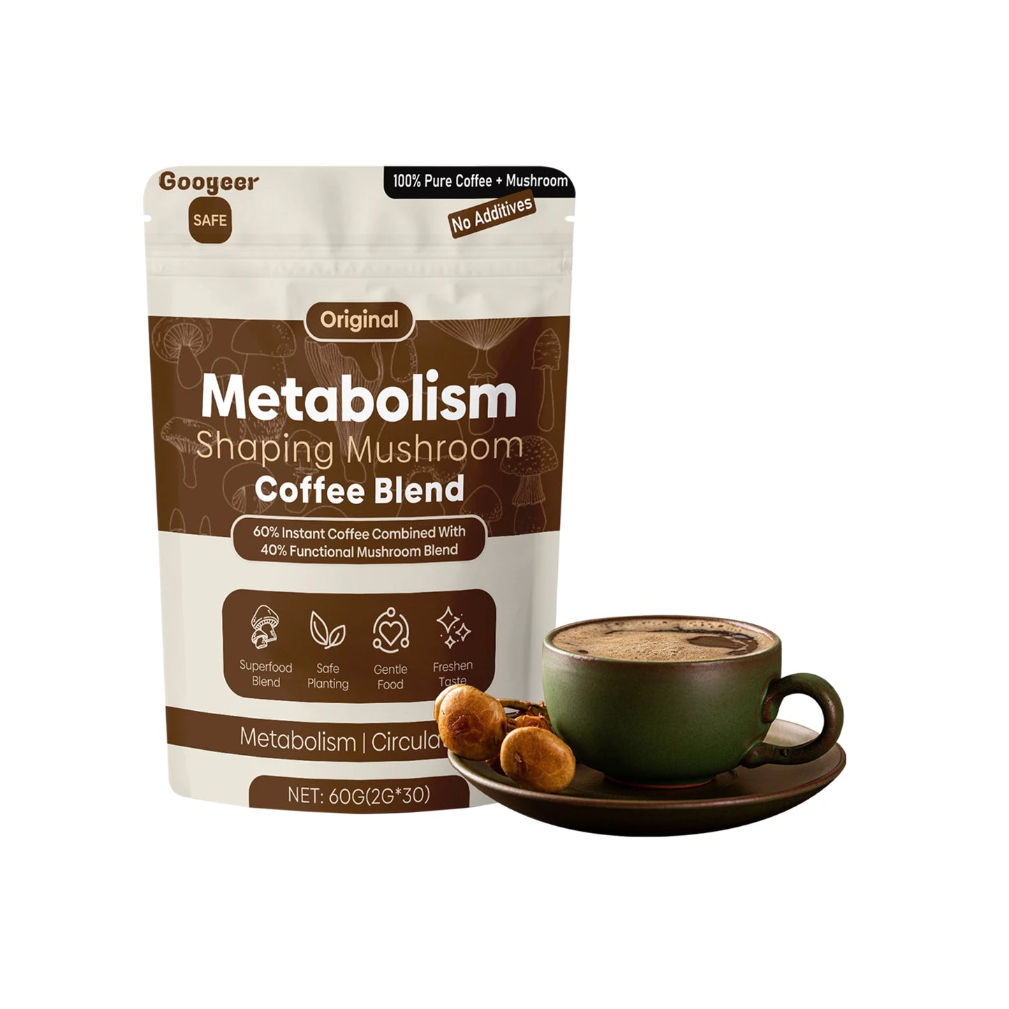 "Googeer Slim Mushroom Coffee