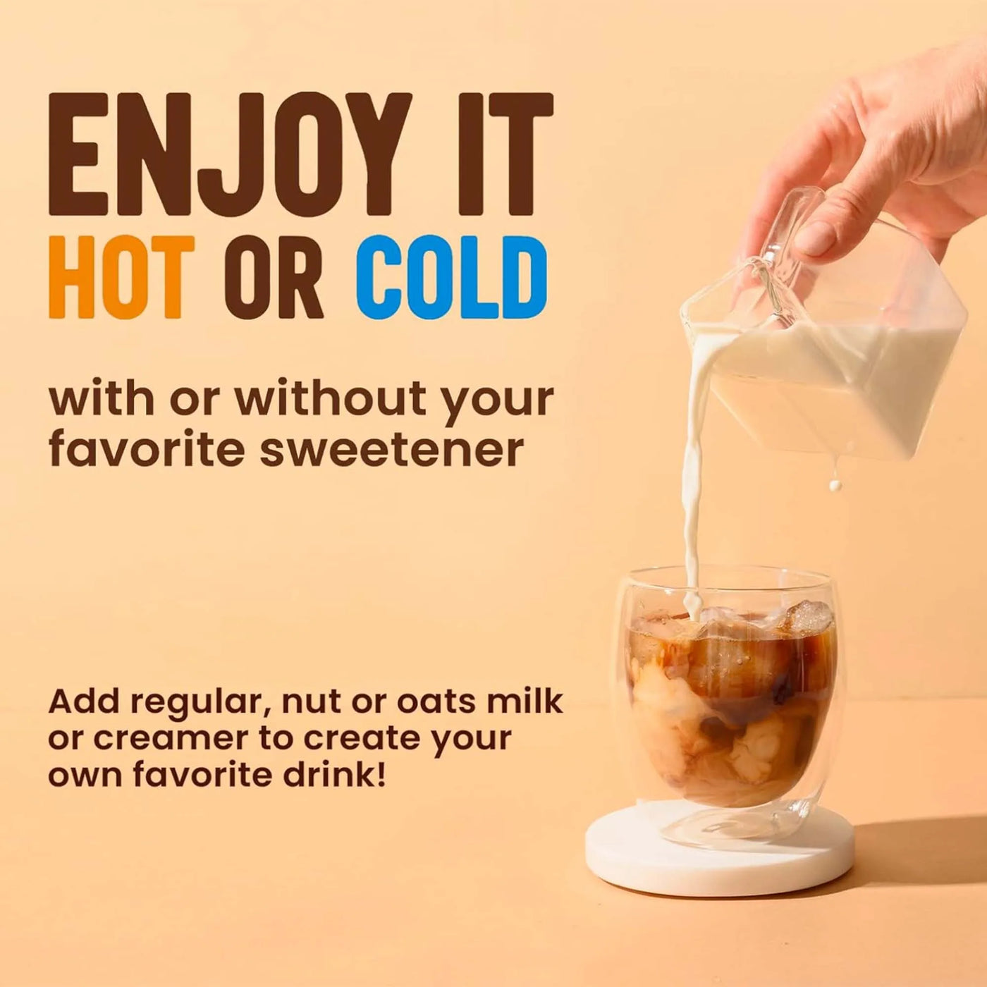 Mushroom Coffee With 10 Adaptogenic Mushrooms And MCT Oil, USA Grown Instant Coffee, With Turkey Tail, Shiitake, Lion'S Mane