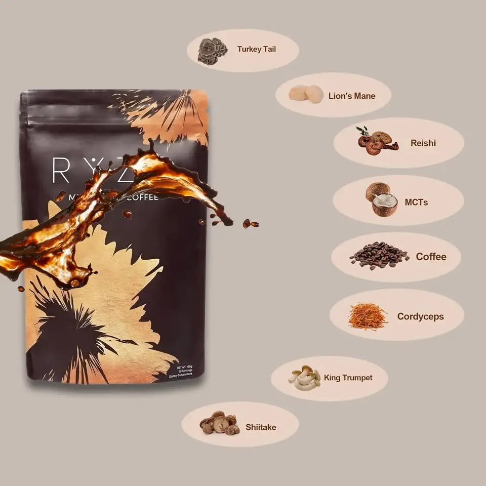 Organic Shiitake & Cordyceps Coffee – 180g