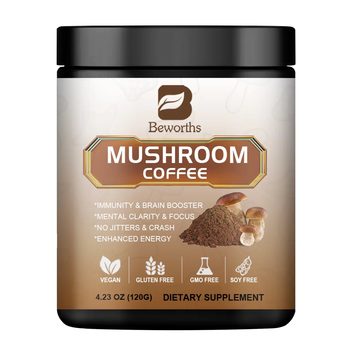 BWEORTHS Reishi & Lion’s Mane Mushroom Coffee