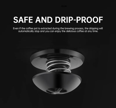 Fully automatic American coffee machine，Coffee beans or powder can be used，Electric grinding drip coffee machine 2-in-1